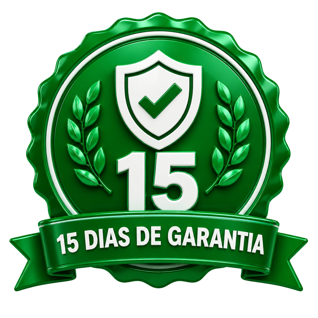 Selo de garantia incondicional de 15 dias